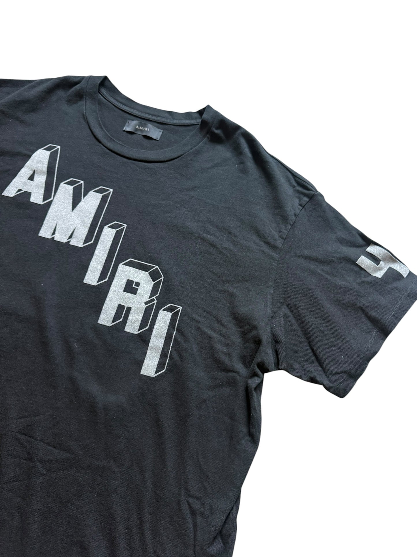 Amiri x Riccardi Flocked Logo Short Sleeve