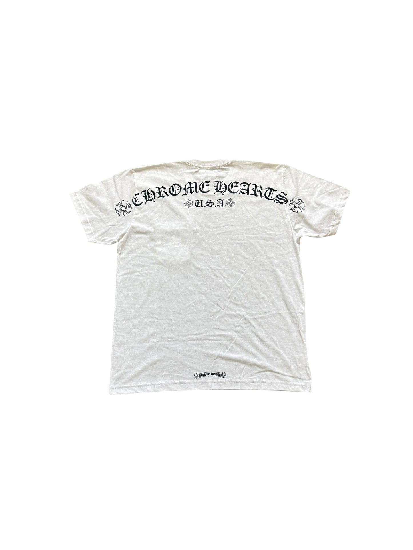 Chrome Hearts USA Script Logo Short Sleeve T-Shirt