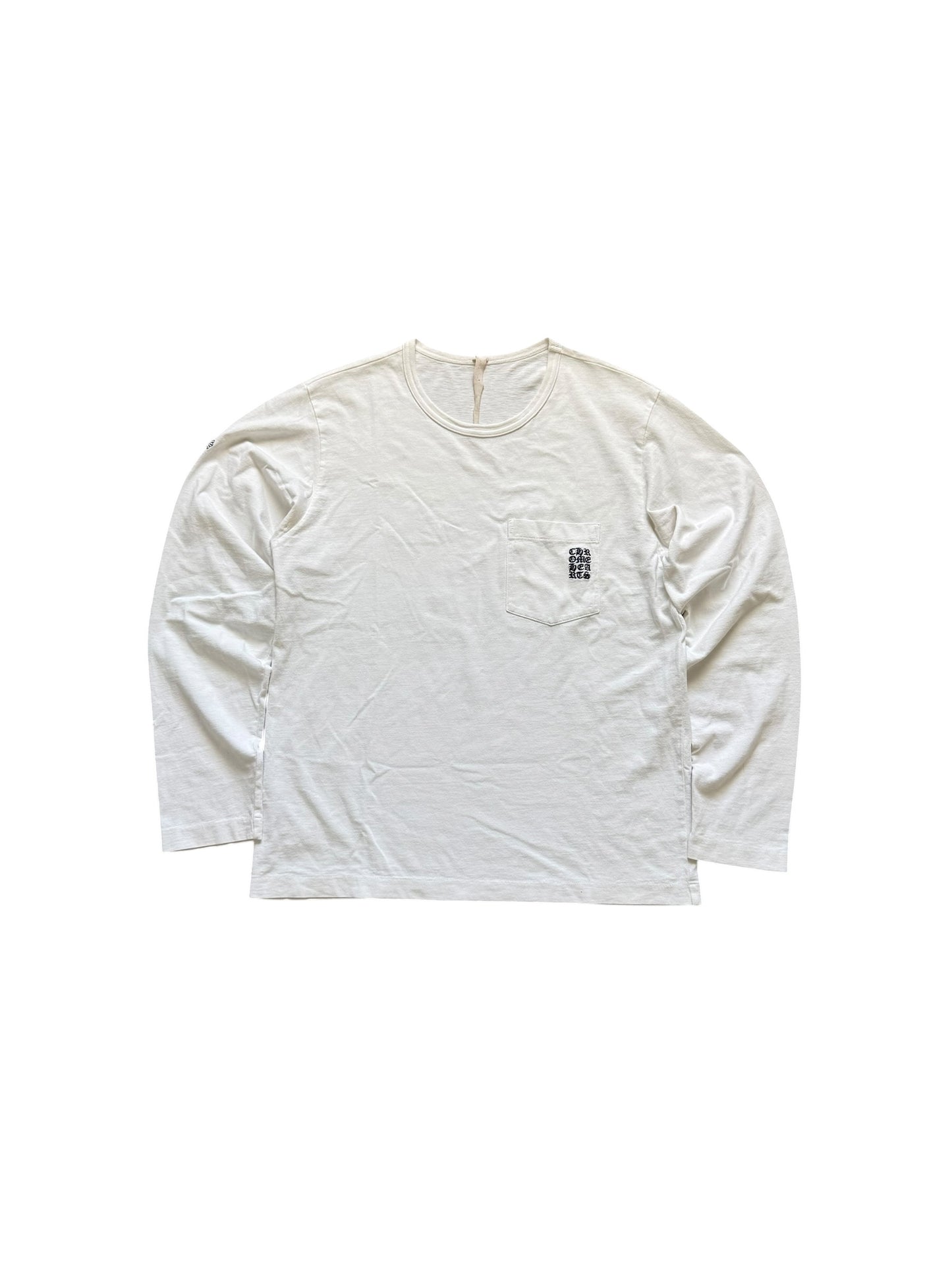 Chrome Hearts YNOT Embroidered LS T-Shirt White