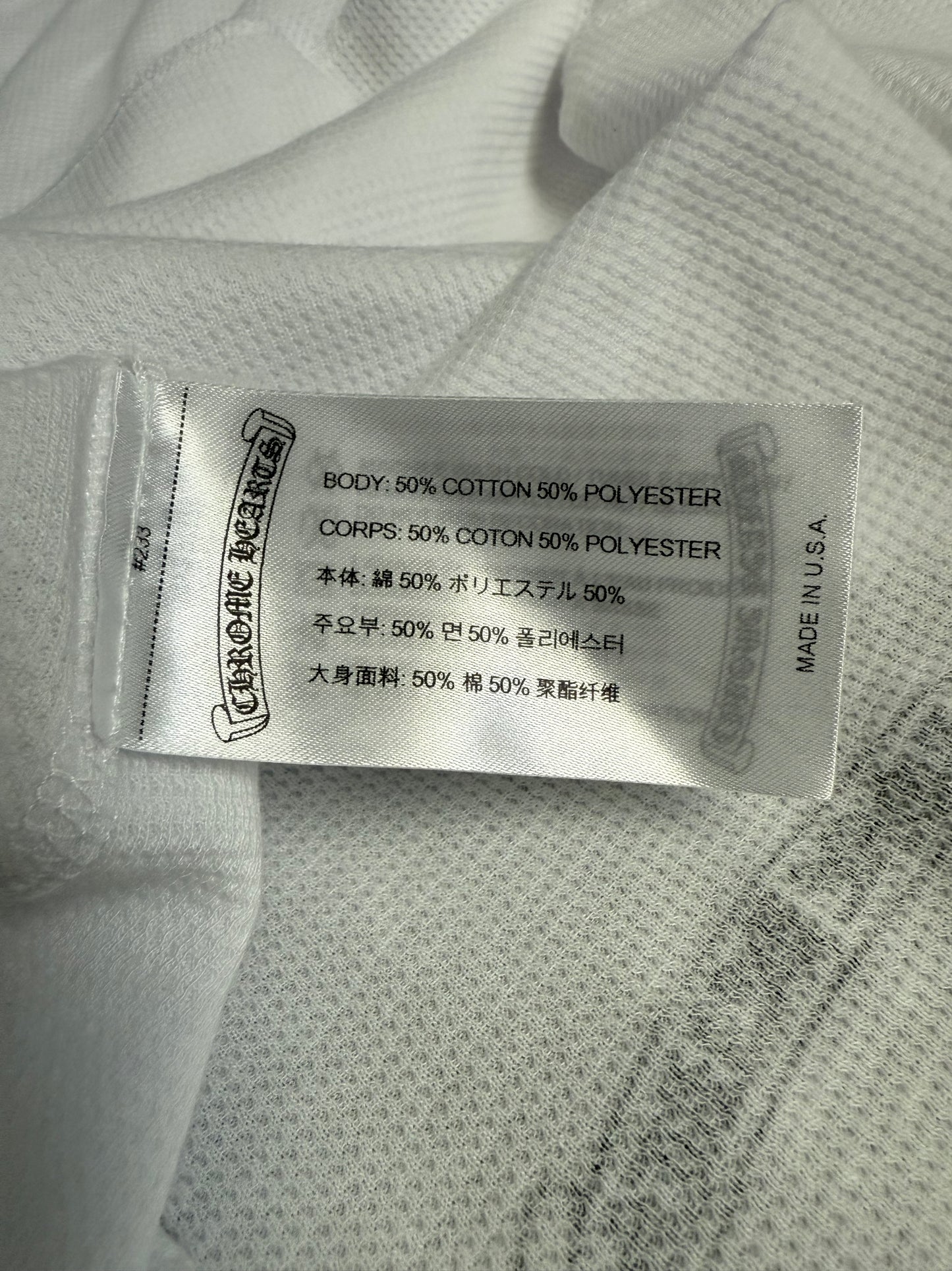 Chrome Hearts Vine Dagger Thermal LS T-Shirt White