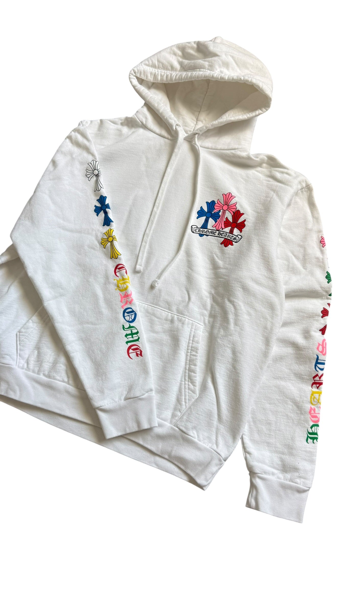 Chrome Hearts Multicolor Cross Scroll Pullover Hoodie