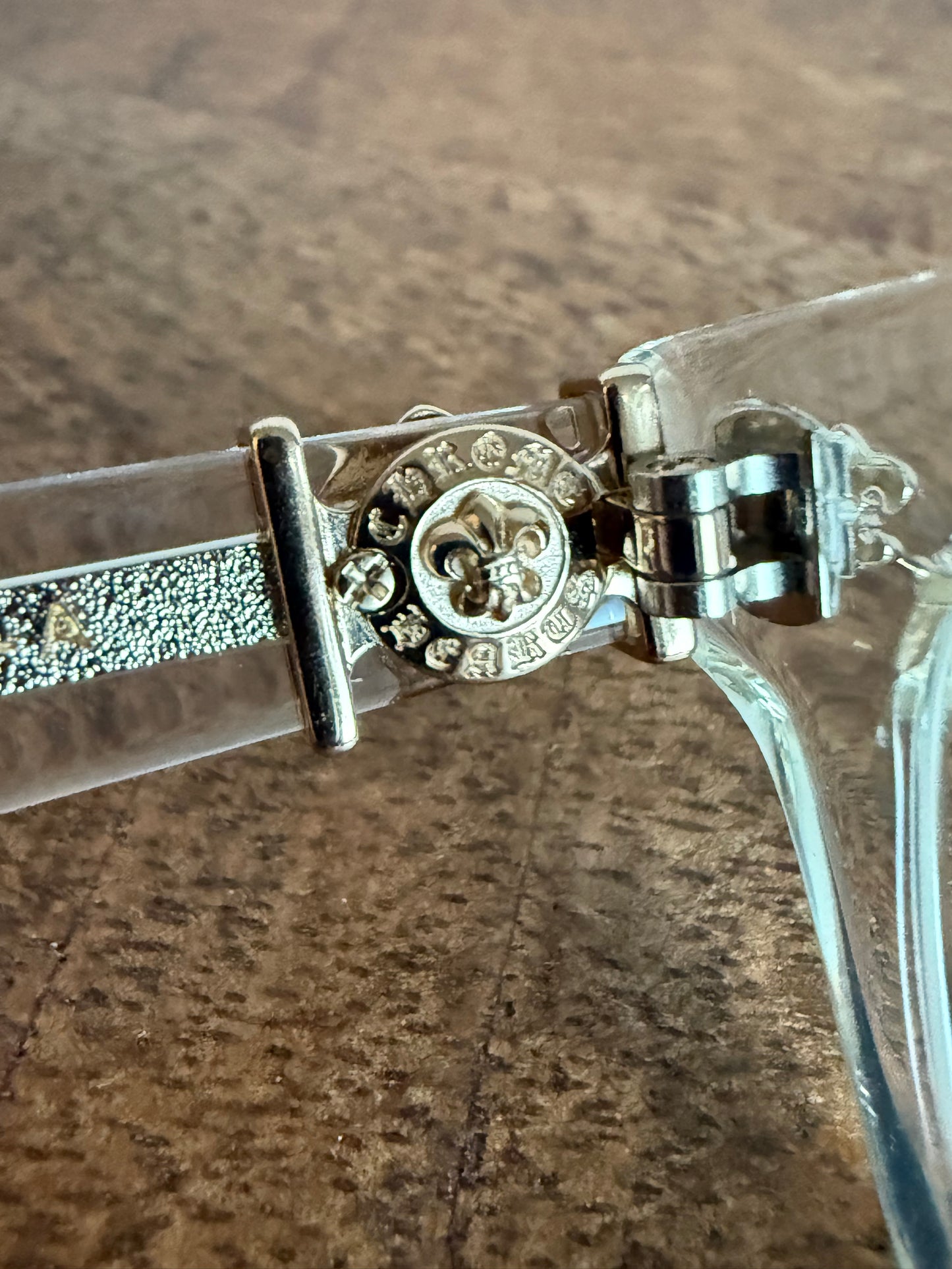 Chrome Hearts Gittin Any Glasses Crystal Clear Gold