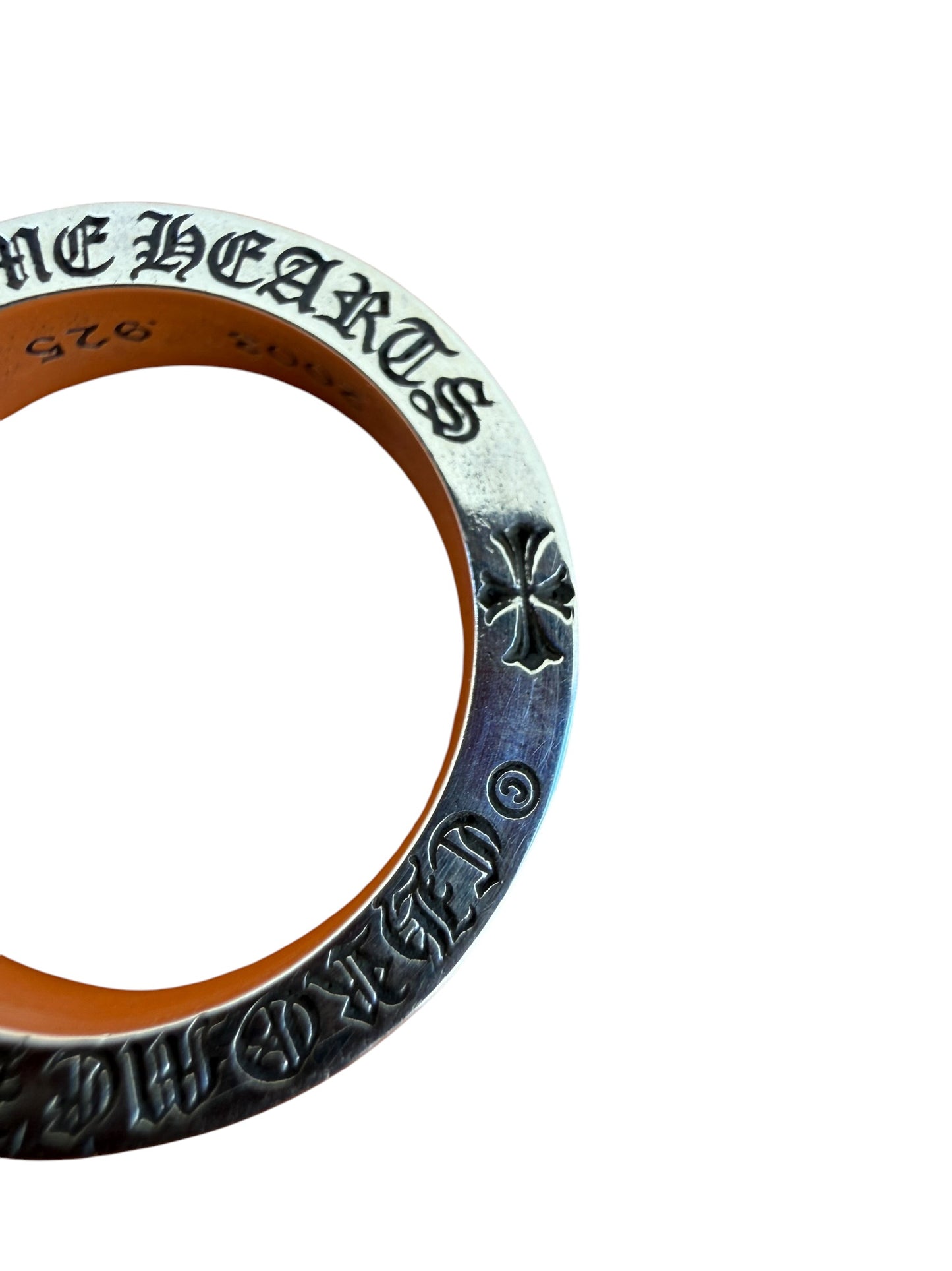 Chrome Hearts Fuck You Band Silver Ring