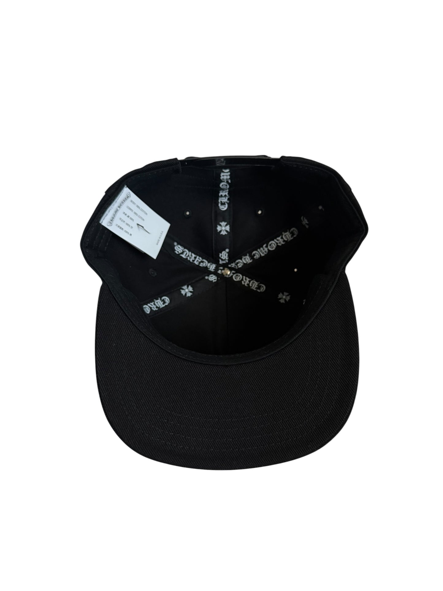 Chrome Hearts Scroll Logo Denim Snapback