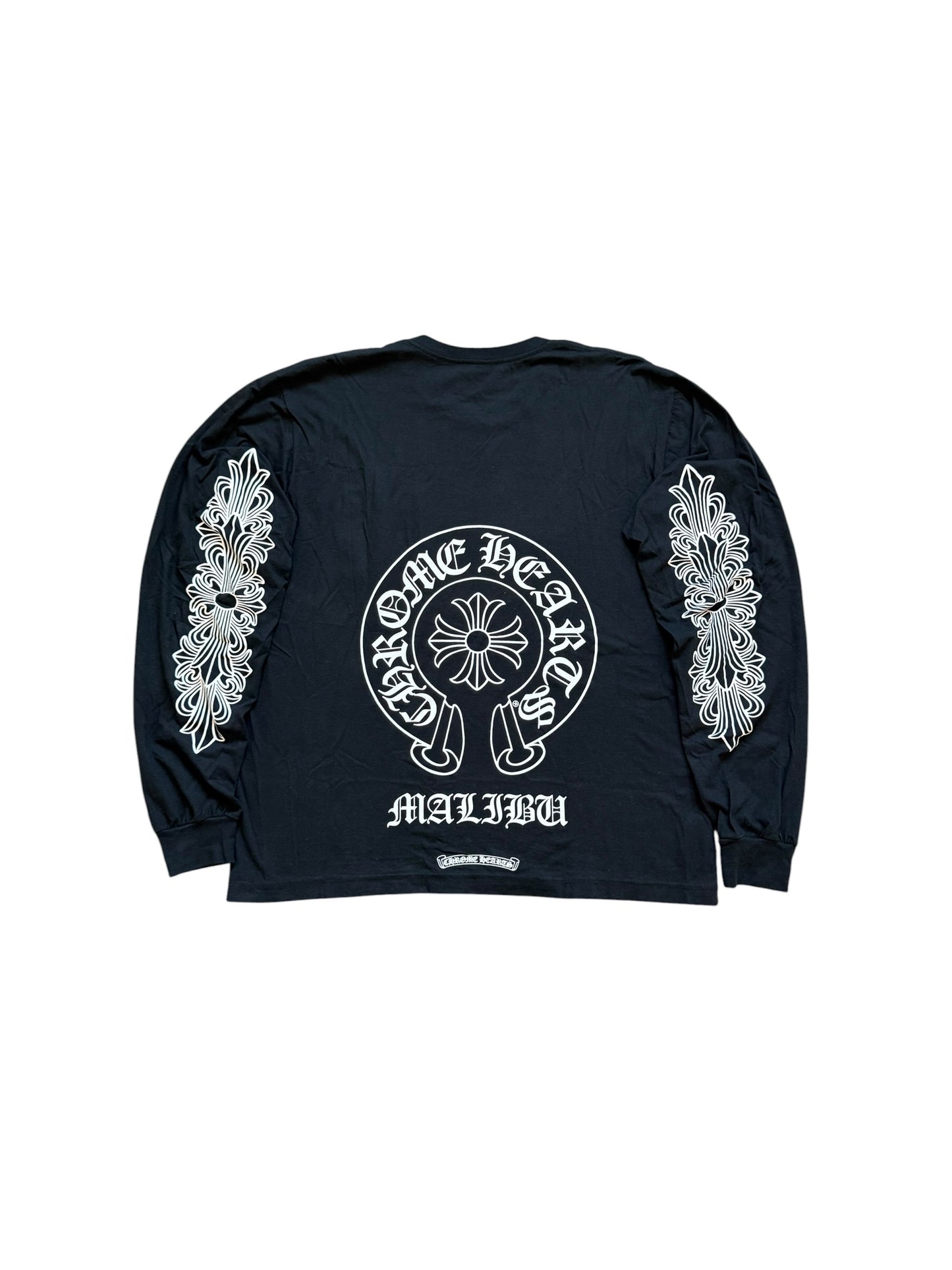 Chrome Hearts Malibu Horseshoe Floral LS T-Shirt
