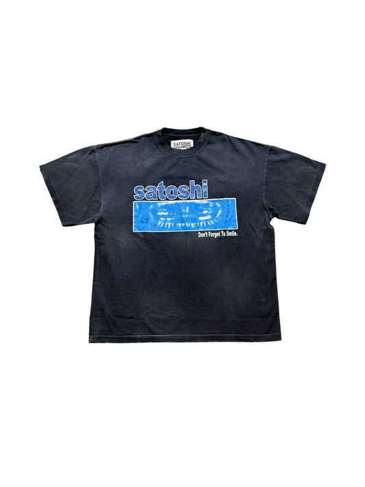 Satoshi Nakamoto Don't Forget To Smile SS T-Shirt Black M