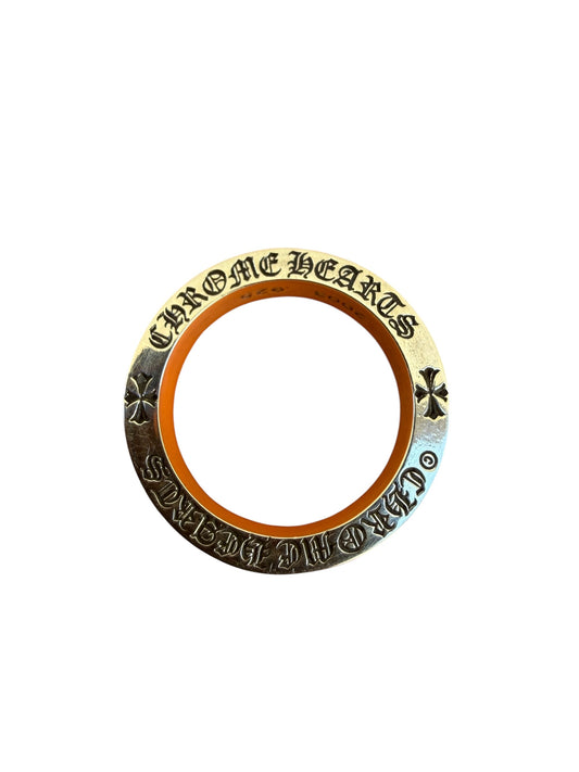 Chrome Hearts Fuck You Band Silver Ring