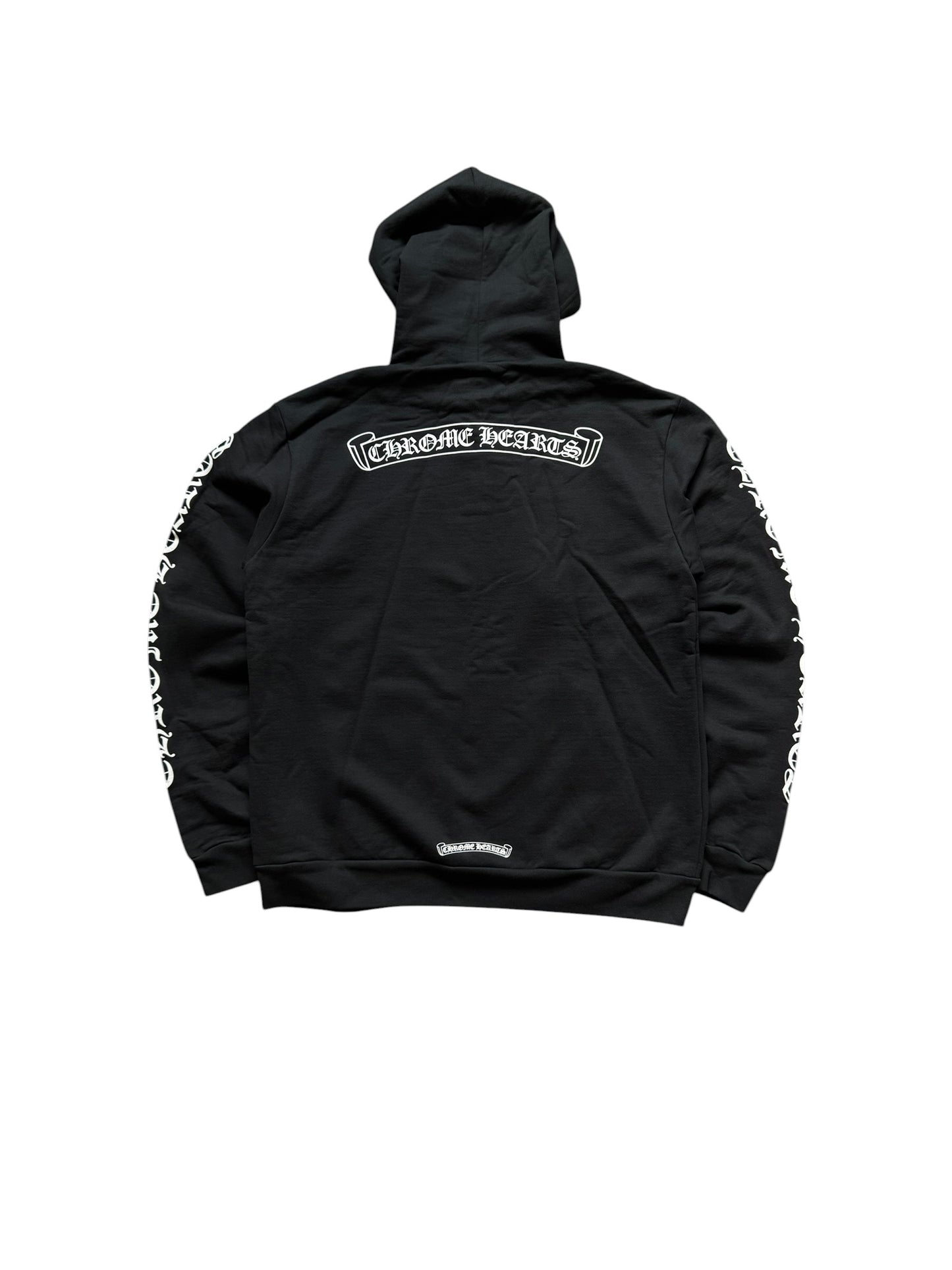 Chrome Hearts Scroll Logo Pullover Hoodie Black