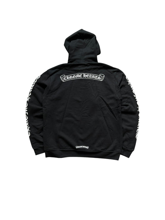 Chrome Hearts Scroll Logo Pullover Hoodie Black