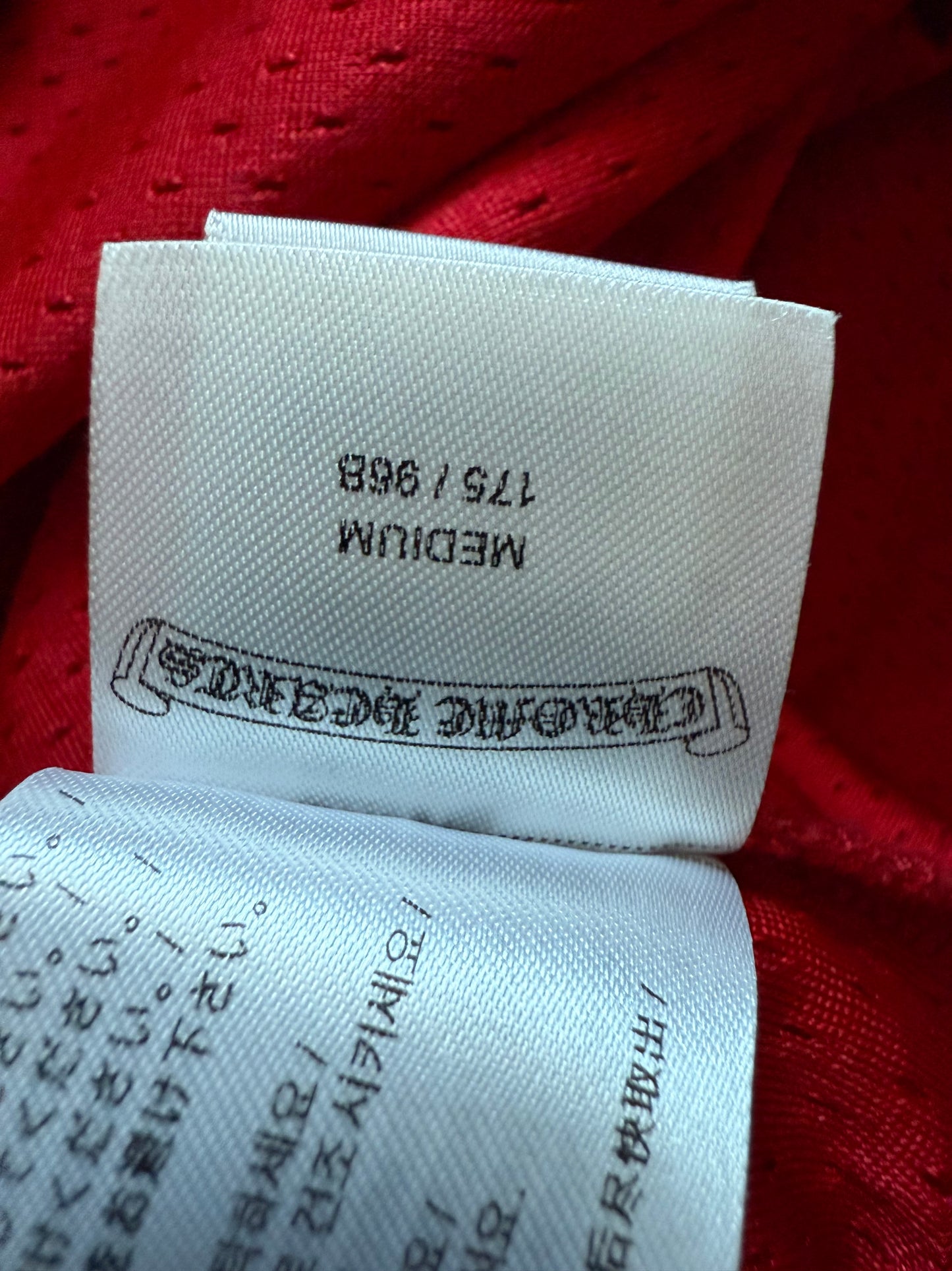 Chrome Hearts Matty Boy Stadium Mesh Jersey LS Red