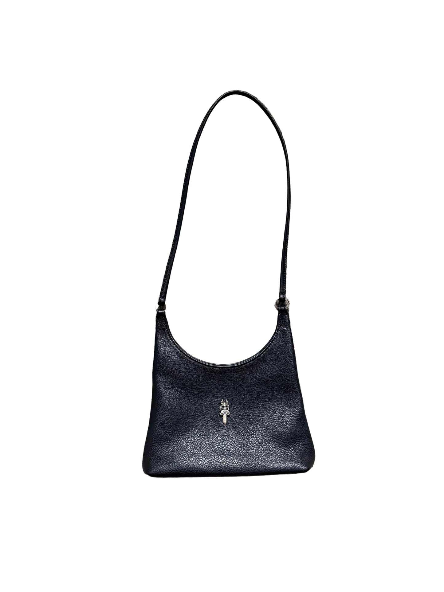 Chrome Hearts Viv Dagger Leather Handbag Small Black