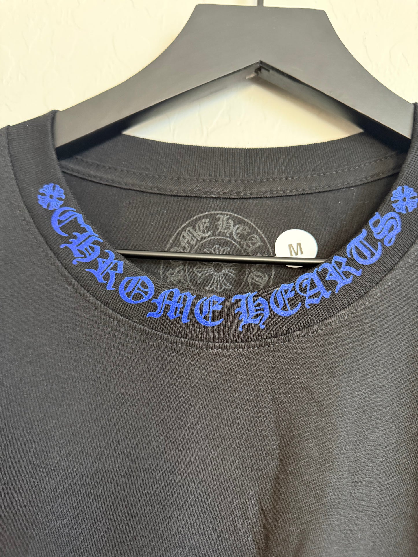 Chrome Hearts 1988 Neck Logo LS T-Shirt Black/Blue