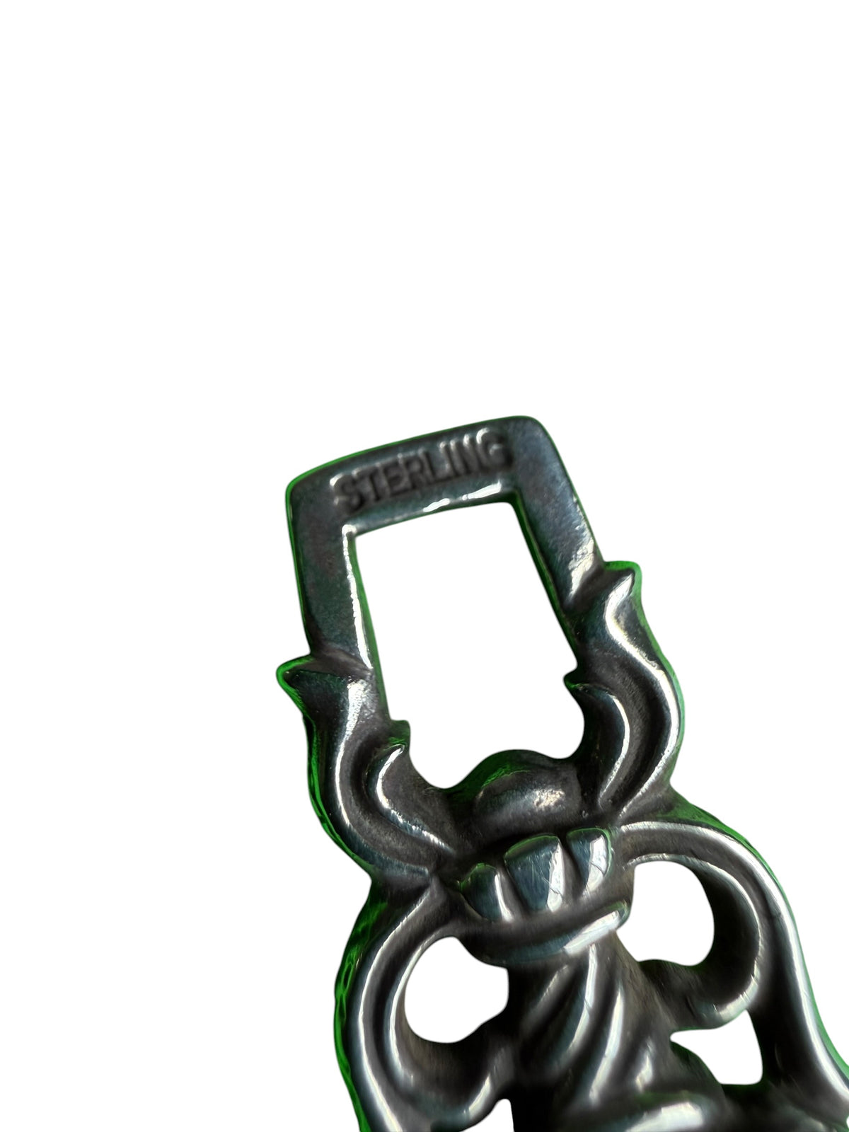 Chrome Hearts Vine Heart Dagger Zipper Pendant