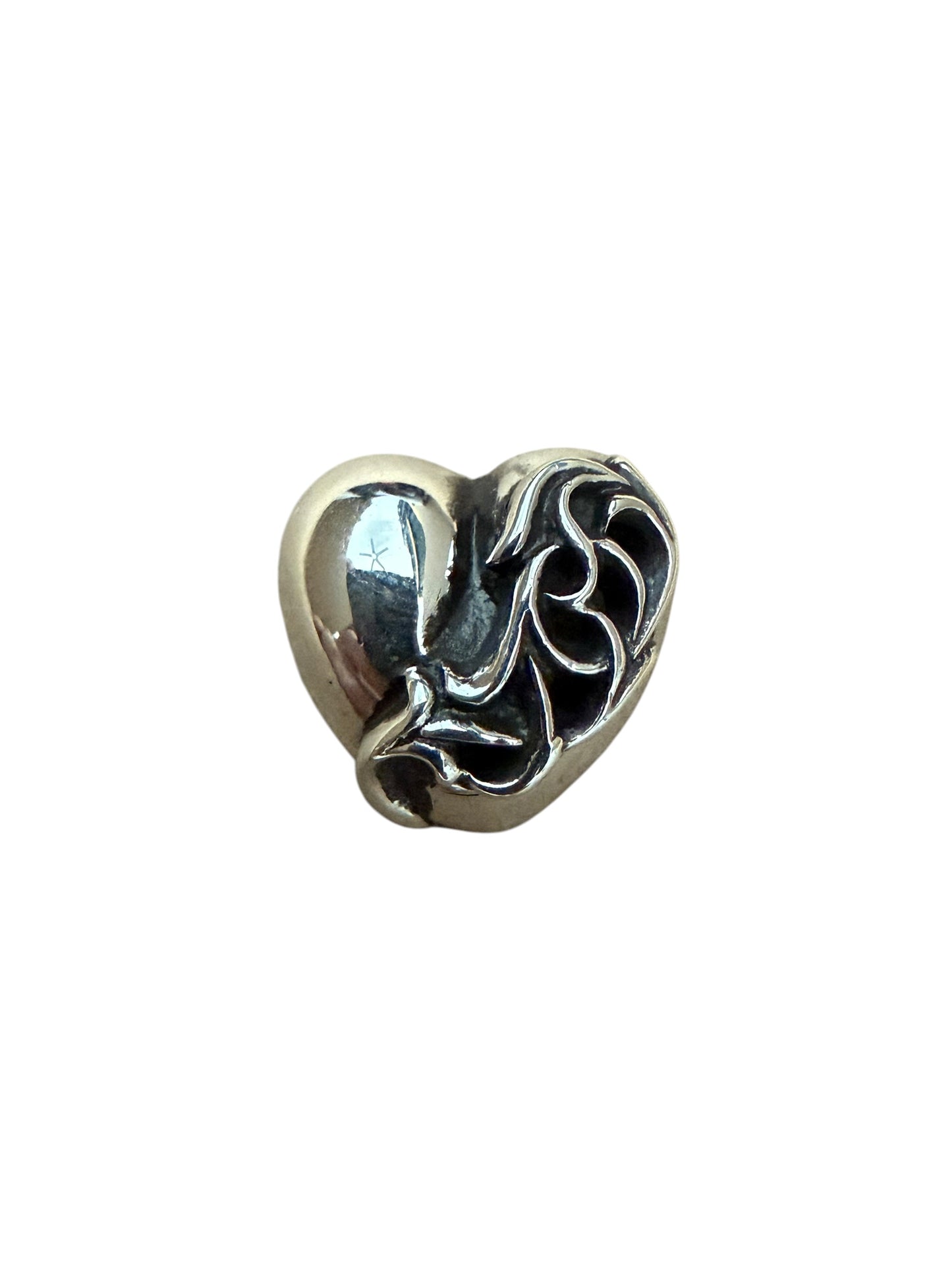 Chrome Hearts Vine Heart Silver Pin