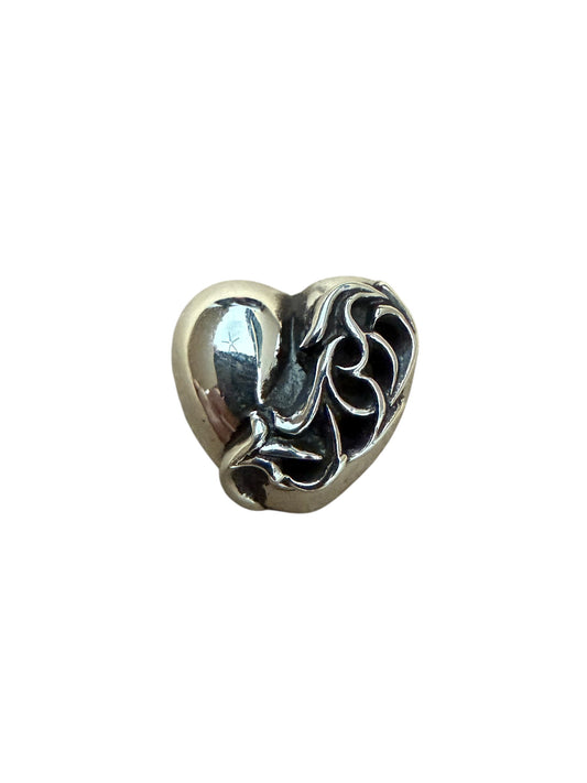 Chrome Hearts Vine Heart Silver Pin