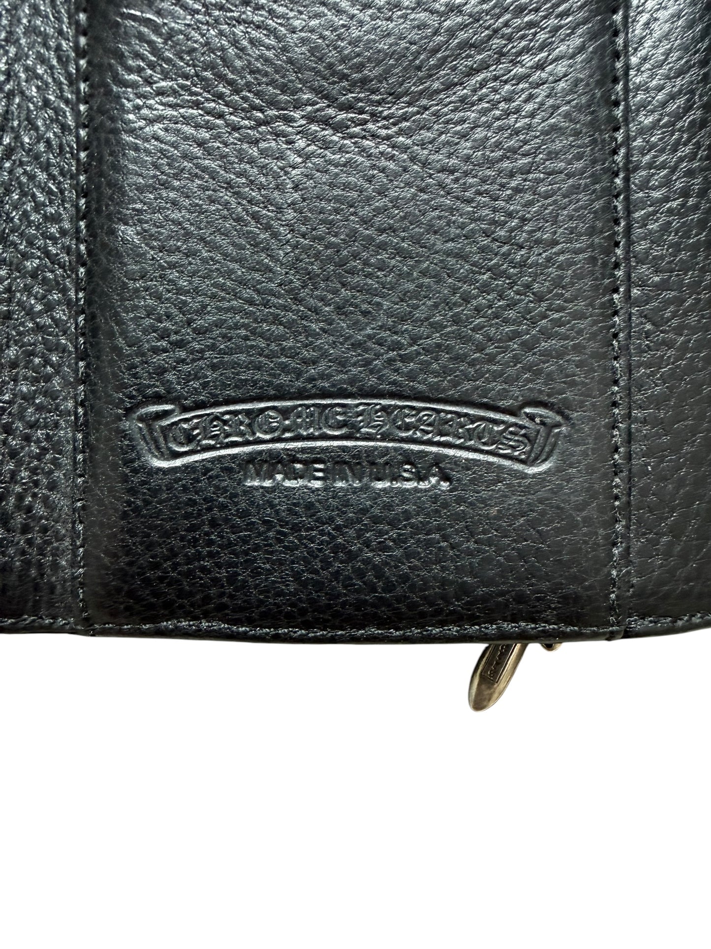 Chrome Hearts Leather Mini Wave Wallet
