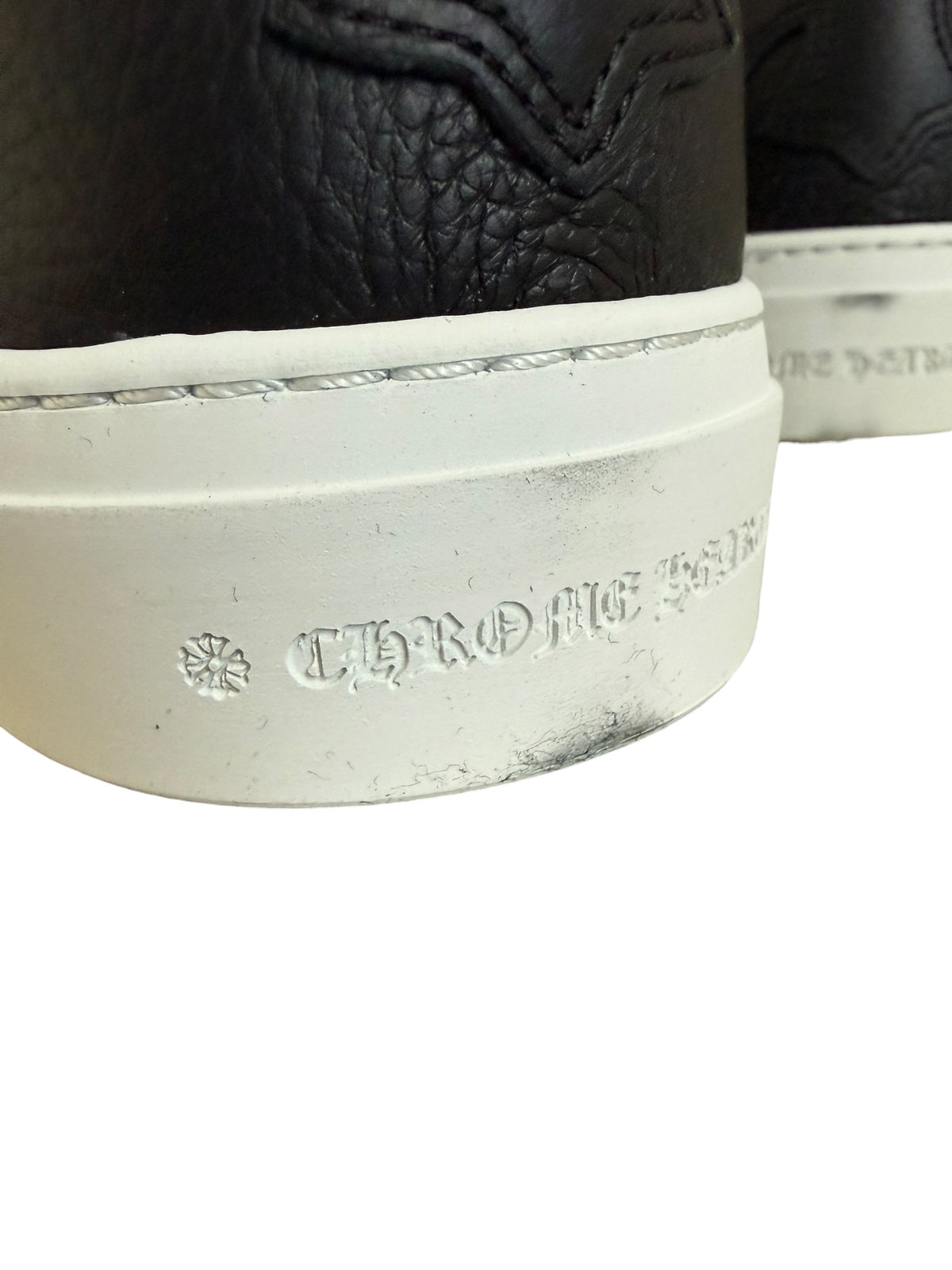 Chrome Hearts Dagger Leather Slip On Sneakers