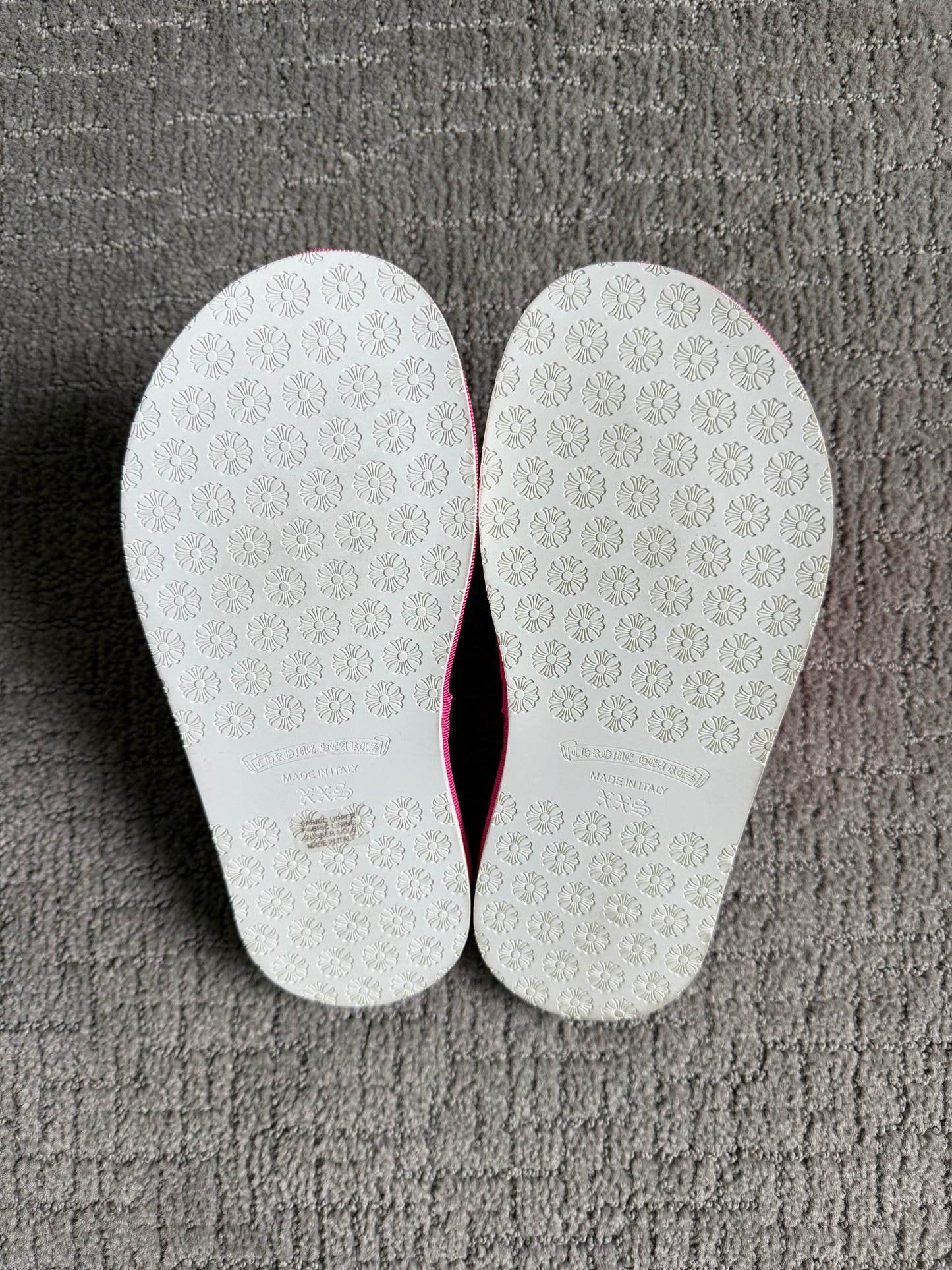 Chrome Hearts Horseshoe Malibu Hotel Slippers Pink