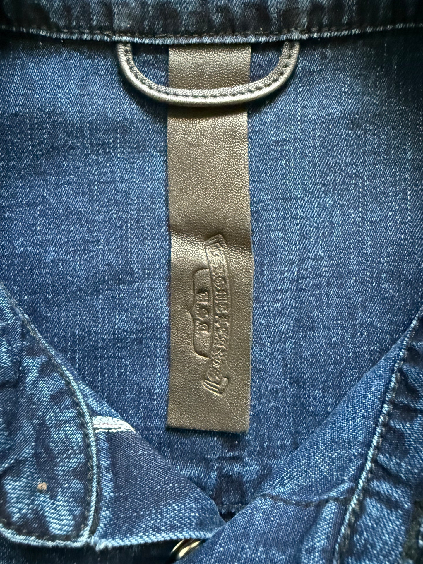 Chrome Hearts Loose Ends Denim Button Up Shirt Indigo Blue