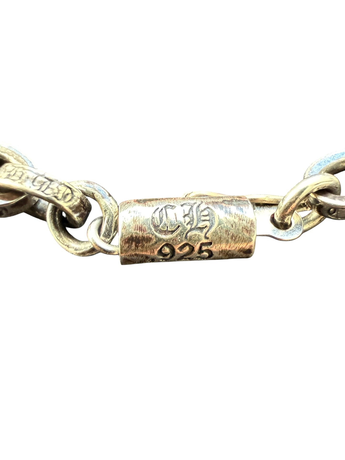 Chrome Hearts Paperchain Silver Bracelet 8”