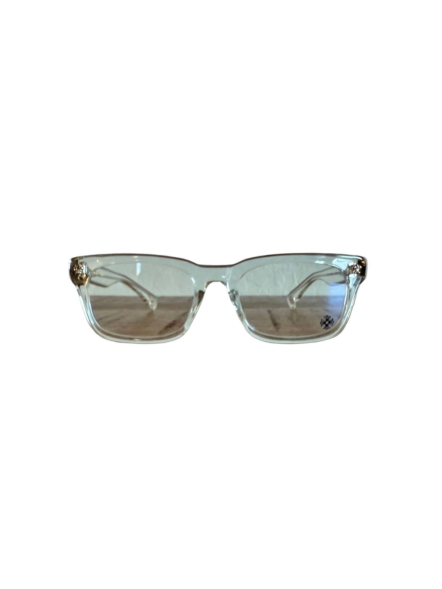 Chrome Hearts Gittin Any Glasses Crystal Clear Gold