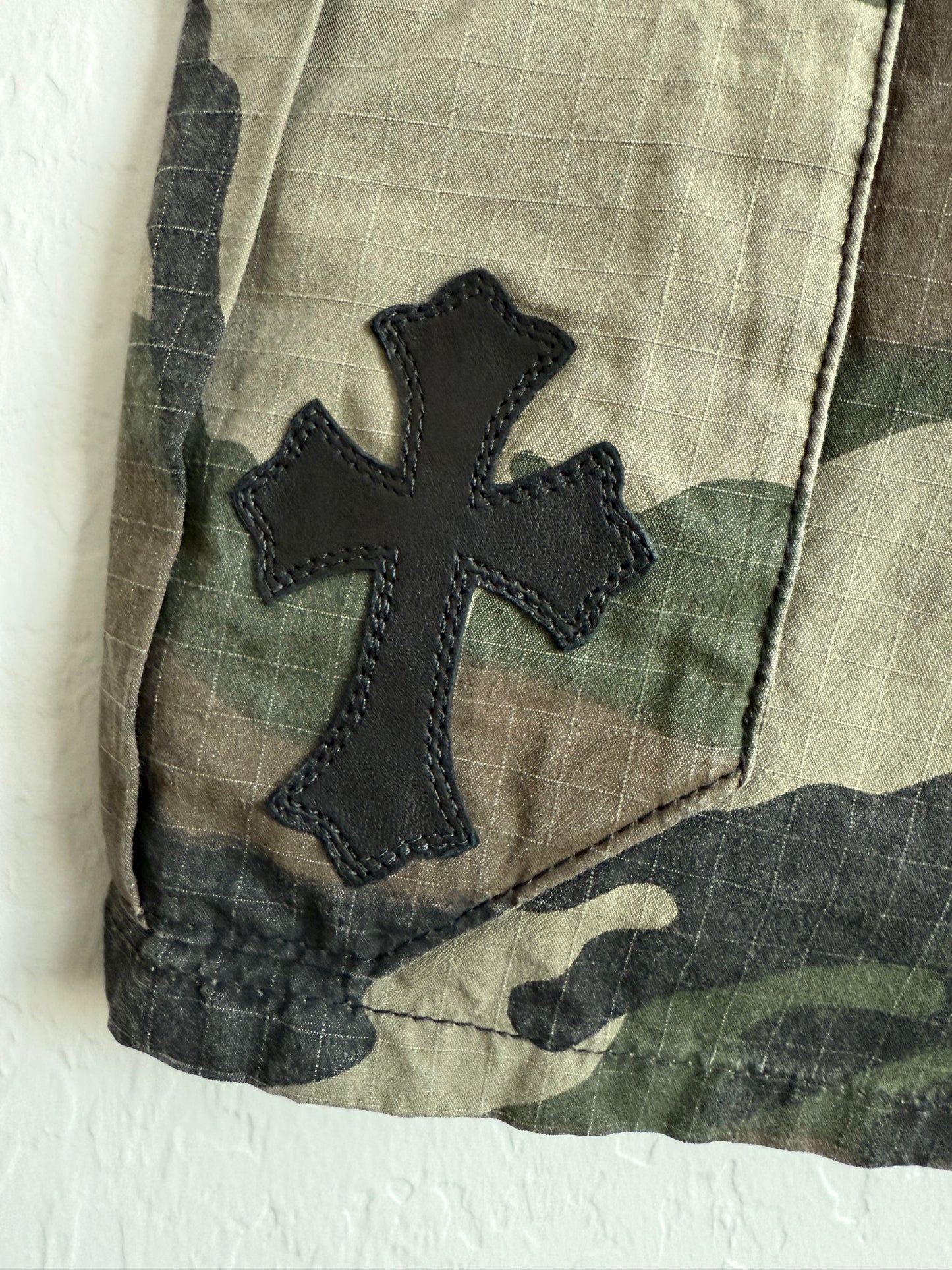 Chrome Hearts Devil Dog Camo Cargo Shorts