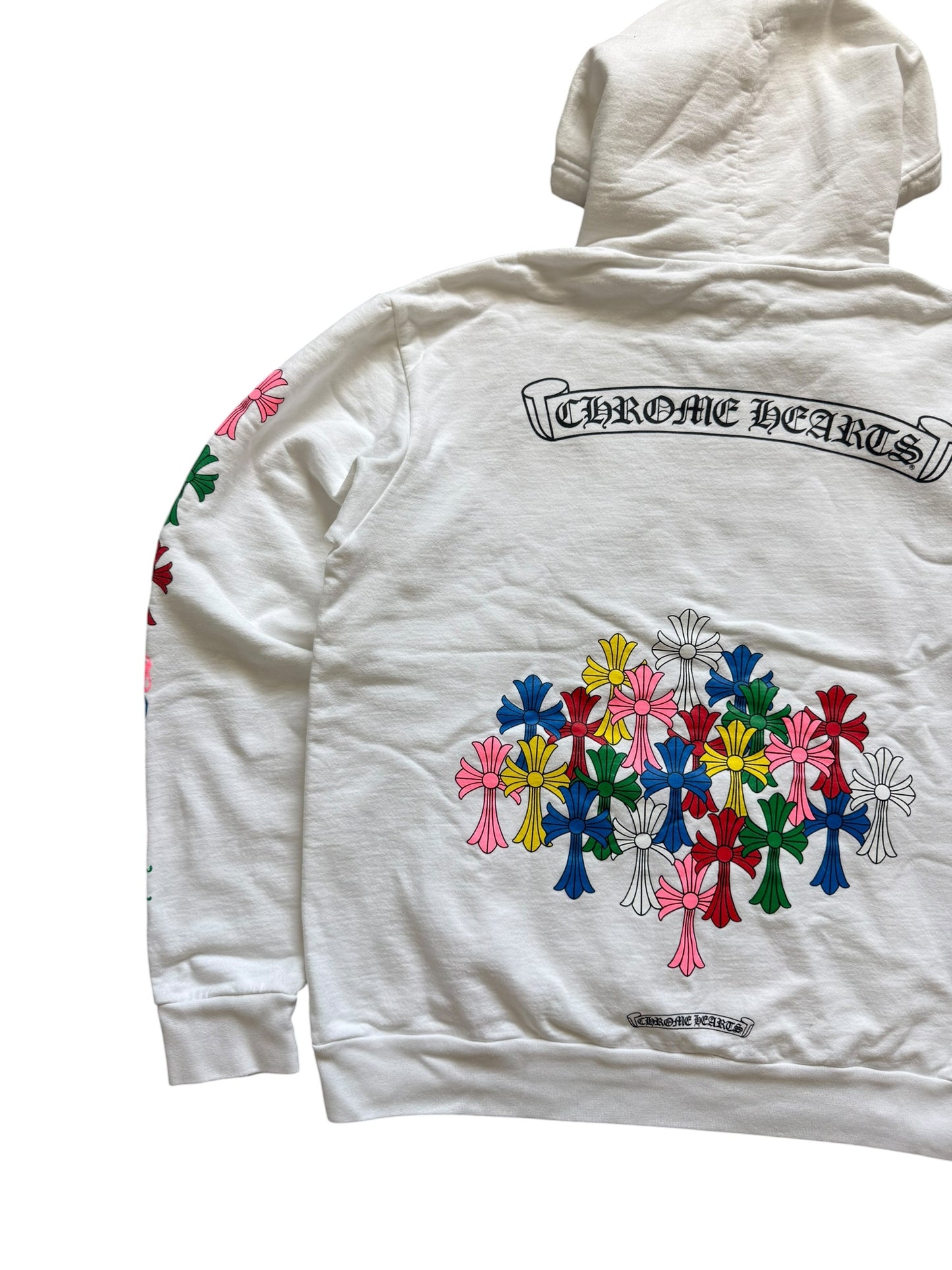 Chrome Hearts Multicolor Cross Scroll Pullover Hoodie