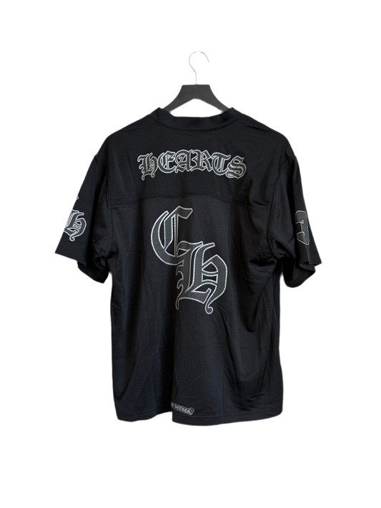 Chrome Hearts Stadium Mesh Jersey Floral SS Black Silver