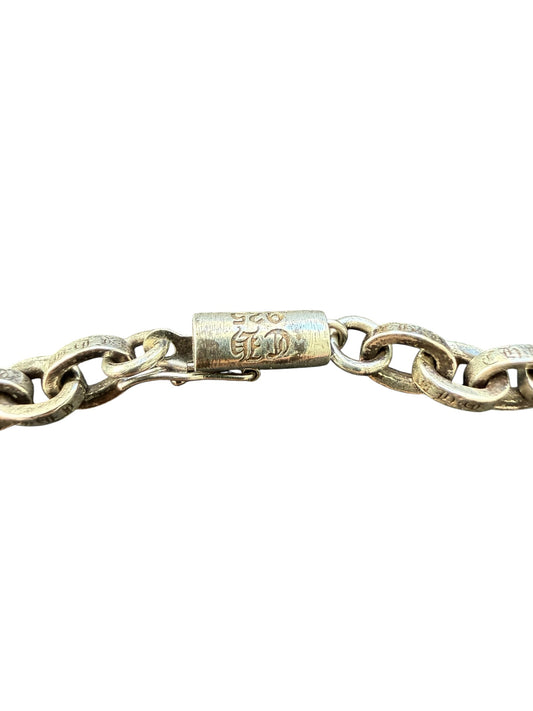 Chrome Hearts Paperchain Silver Necklace 20”