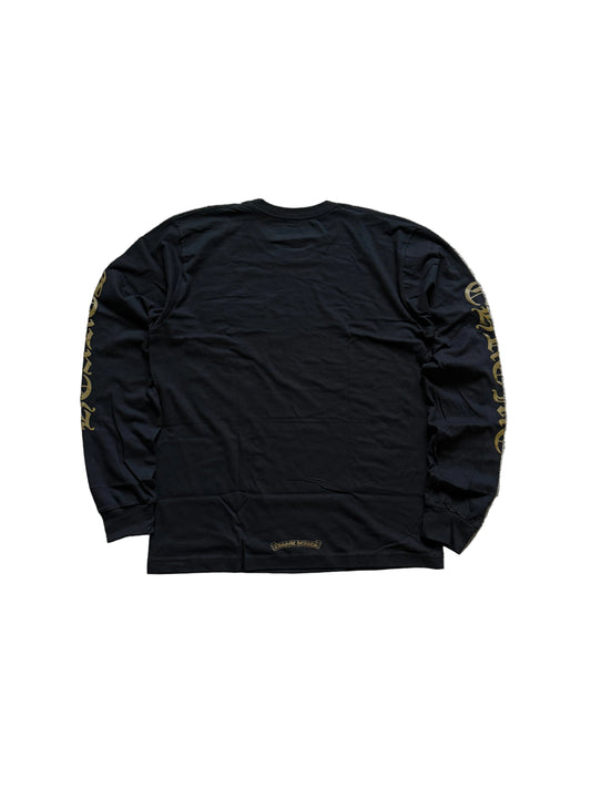Chrome Hearts Neck Logo LS T-Shirt Black Olive