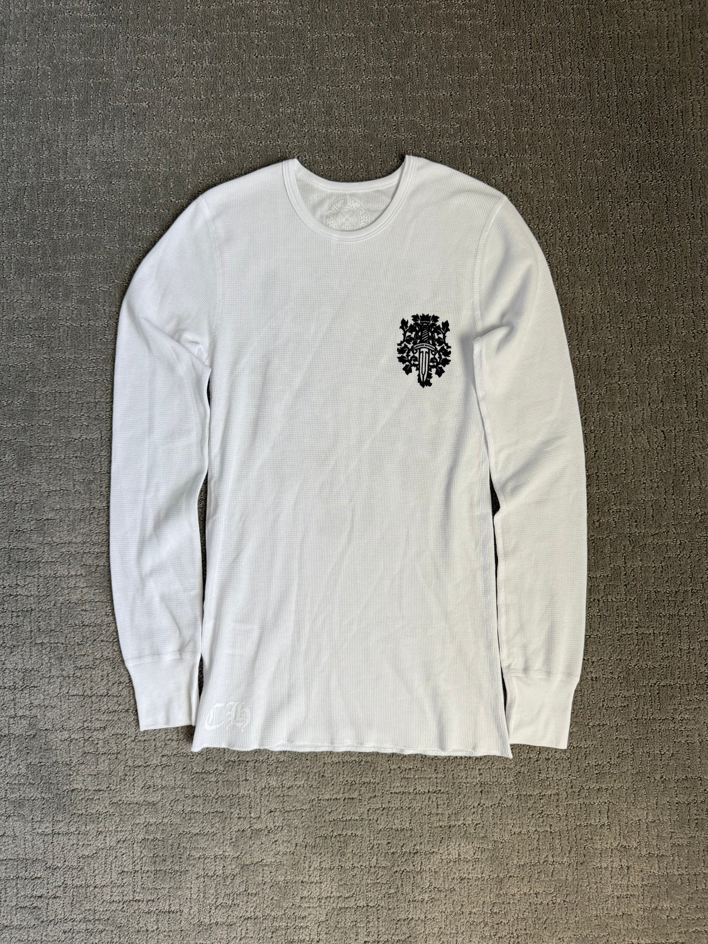Chrome Hearts Vine Dagger Thermal LS T-Shirt White
