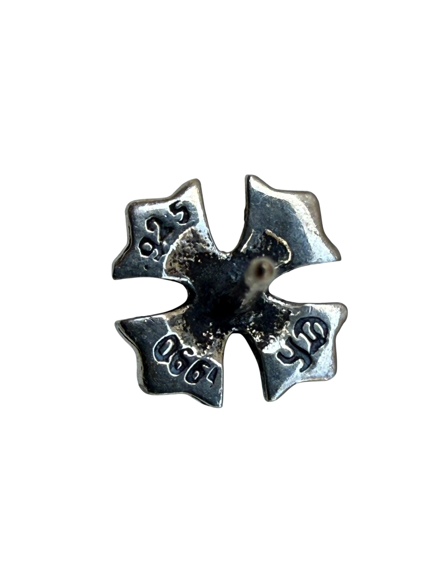 Chrome Hearts Plus Cross Silver Earring