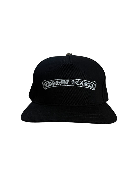 Chrome Hearts Scroll Logo Denim Snapback