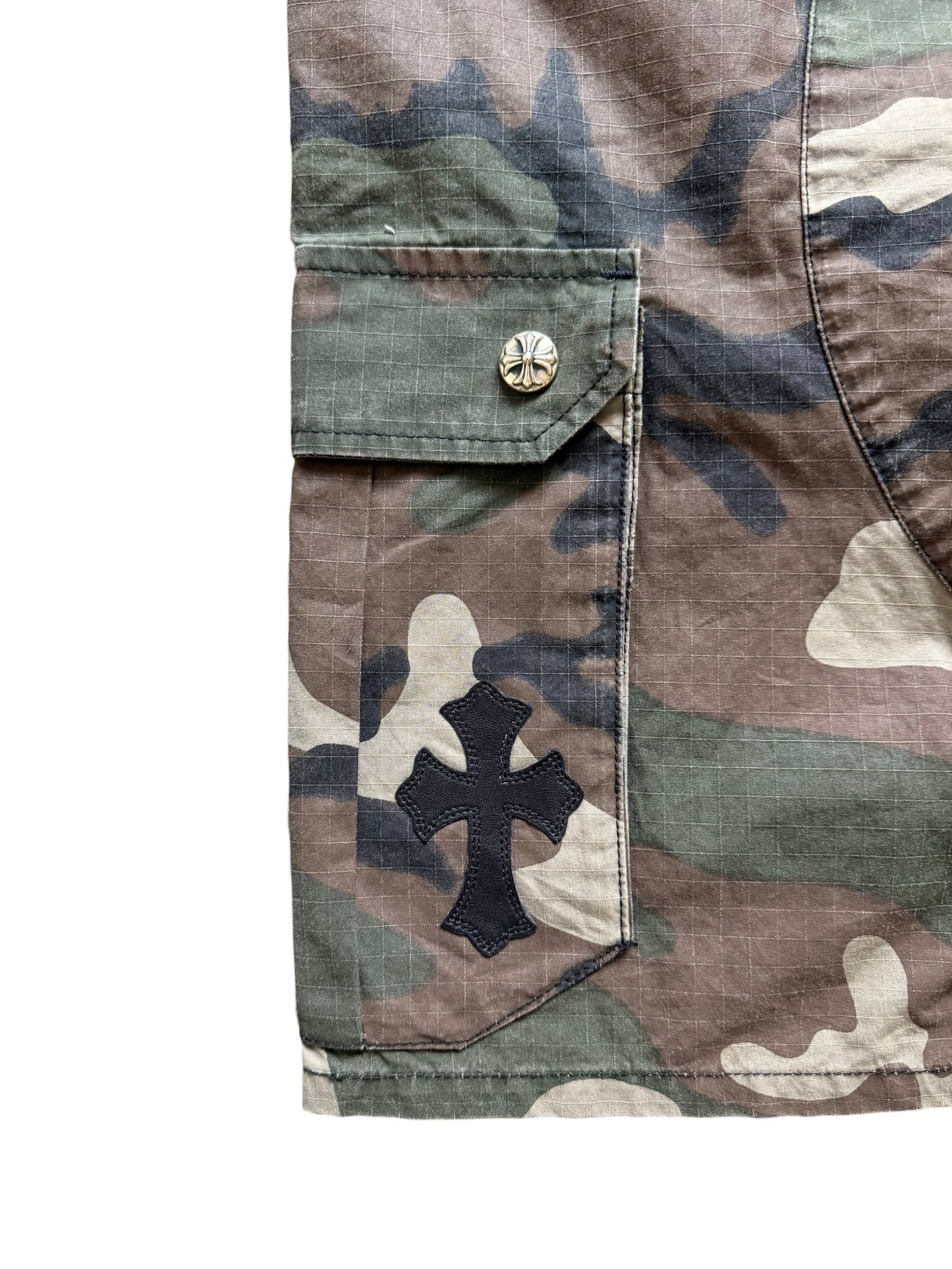 Chrome Hearts Devil Dog Camo Cargo Shorts