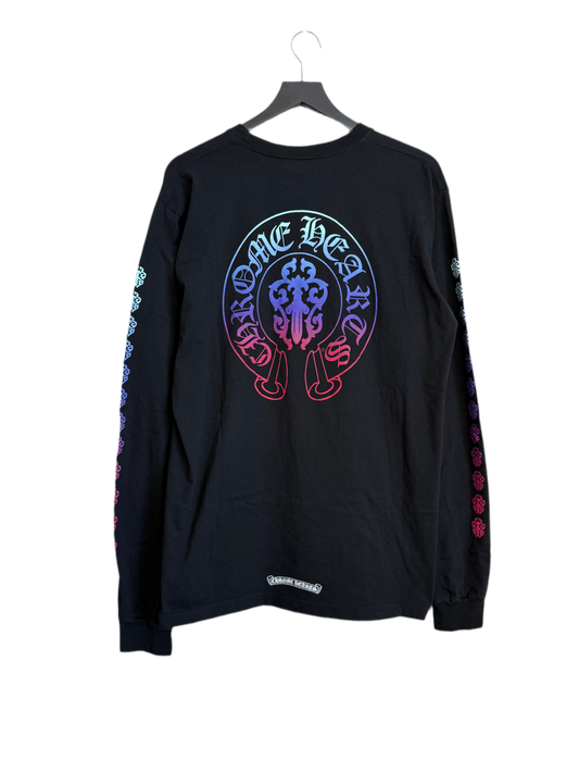 Chrome Hearts Horseshoe Dagger LS T-Shirt Black/Blu