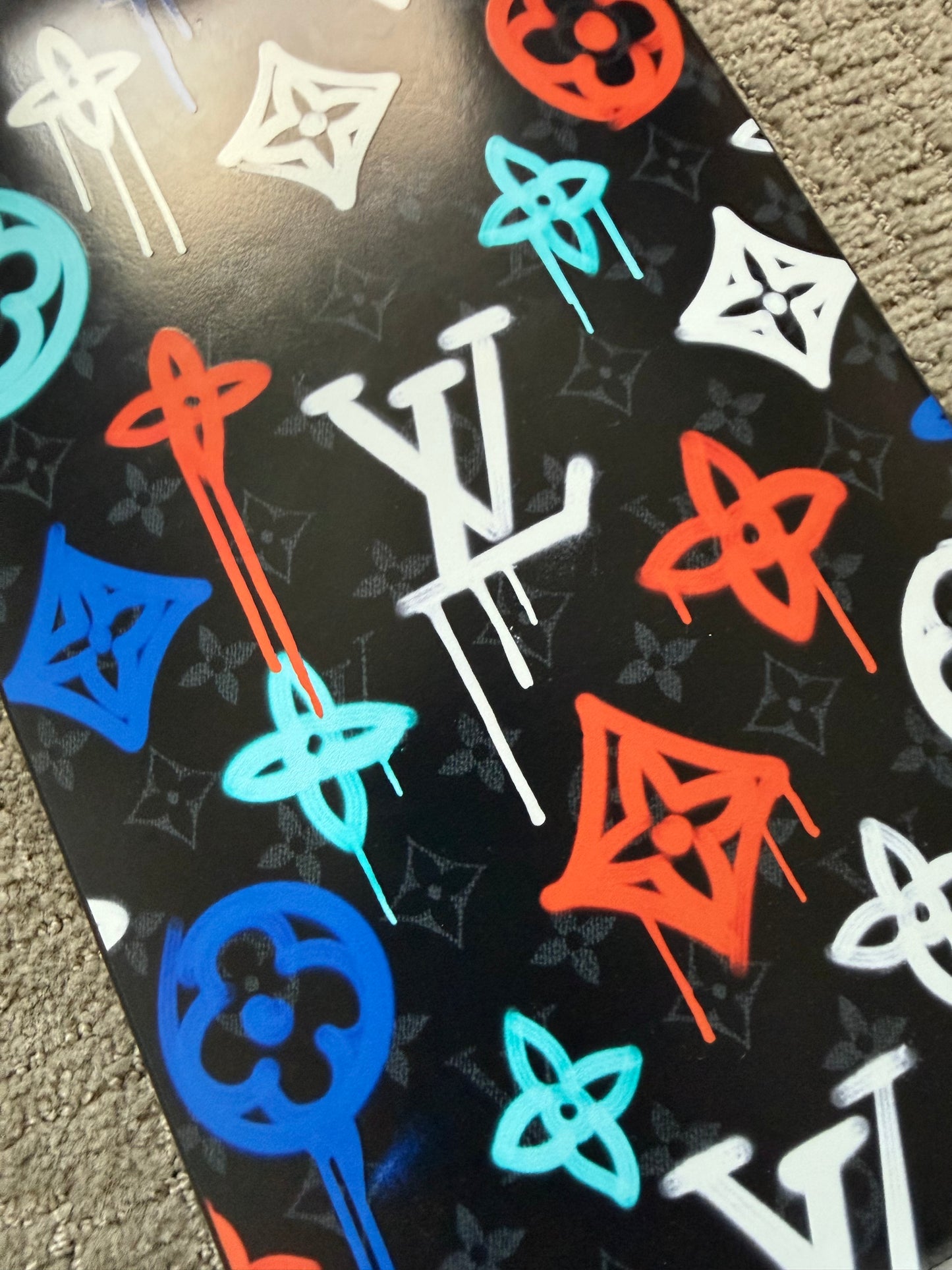Louis Vuitton Graffiti Monogram Skateboard