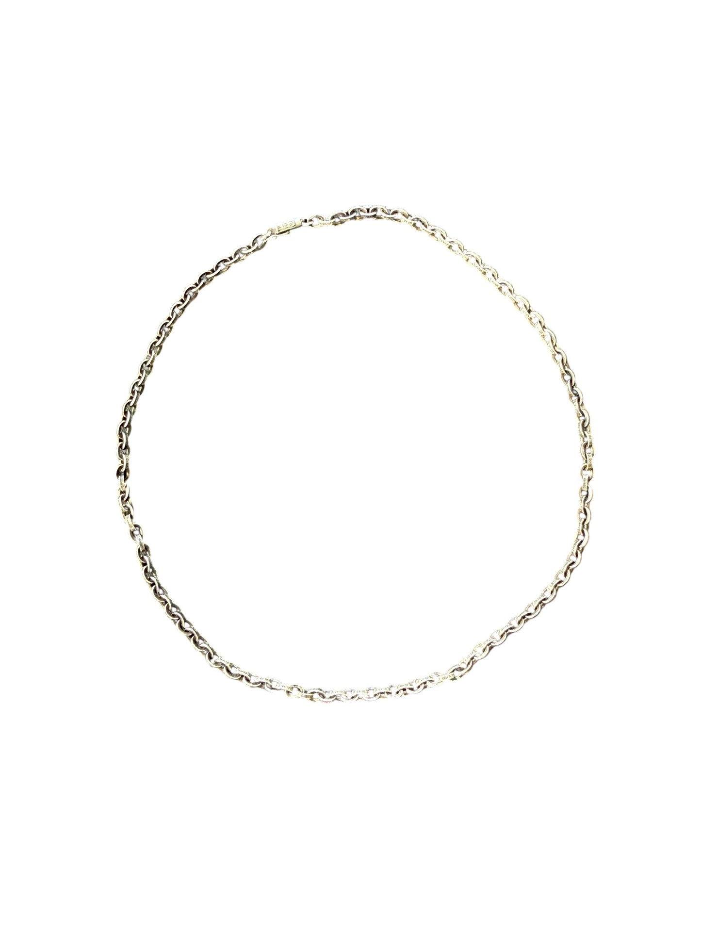 Chrome Hearts Paperchain Silver Necklace 20”
