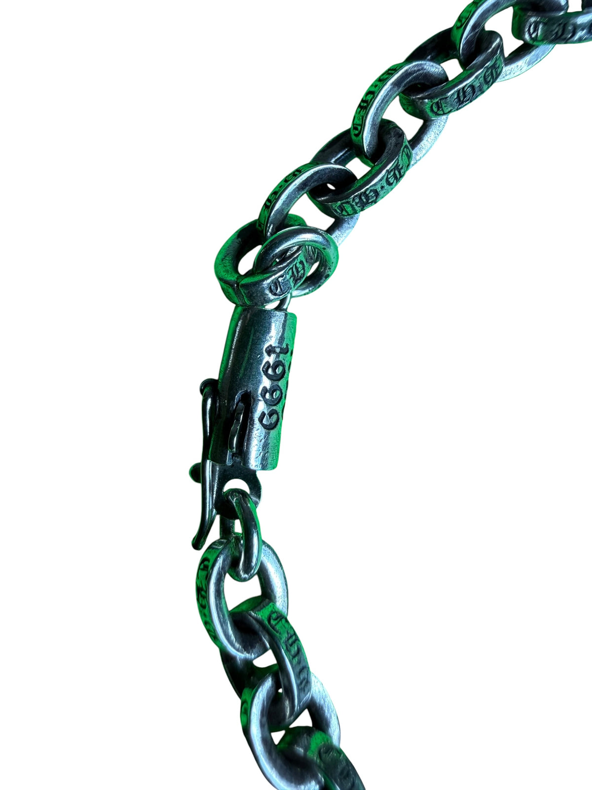 Chrome Hearts Paperchain Silver Bracelet 6.5”