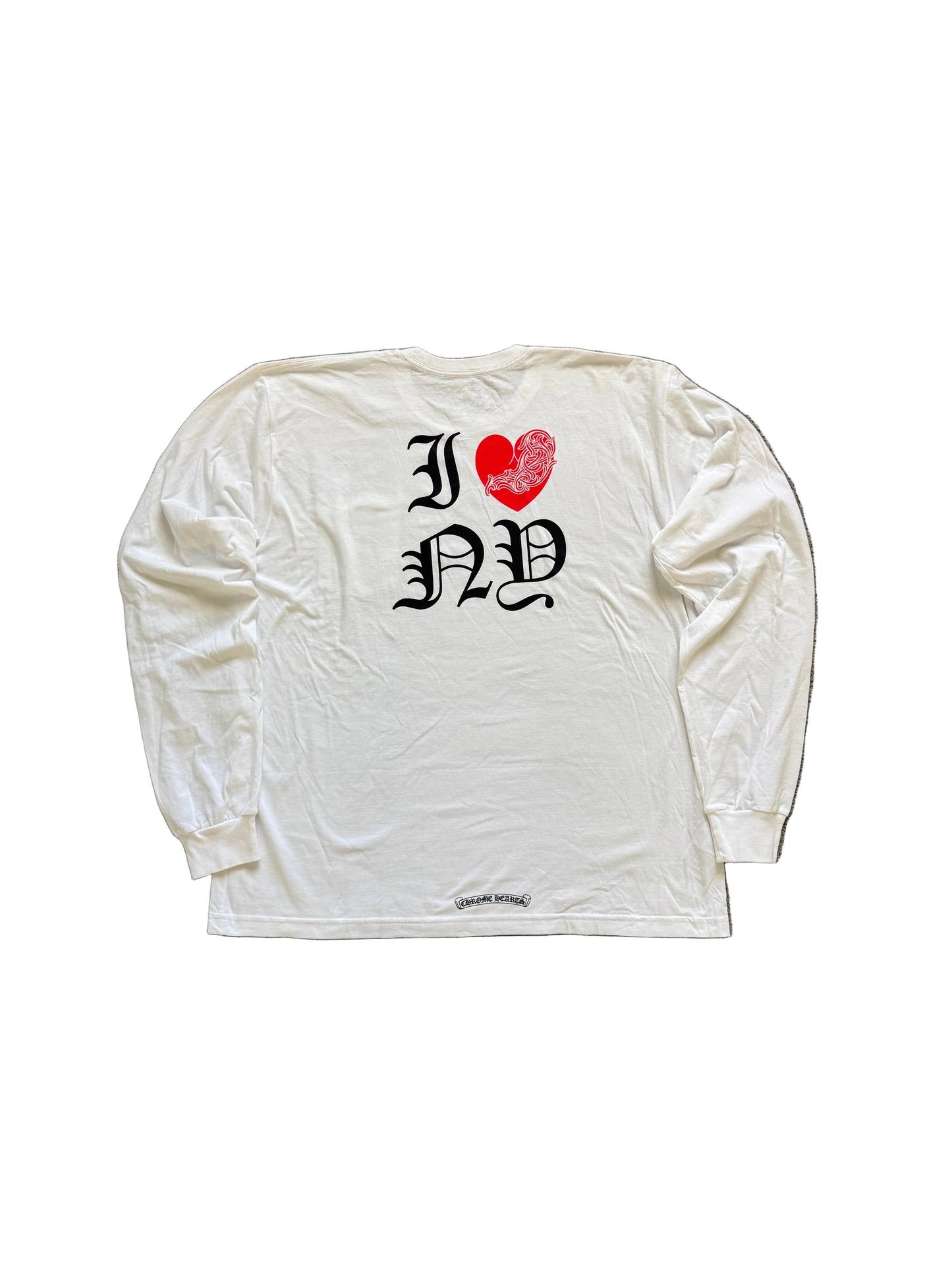 Chrome Hearts NY Heart Vine LS T-Shirt White