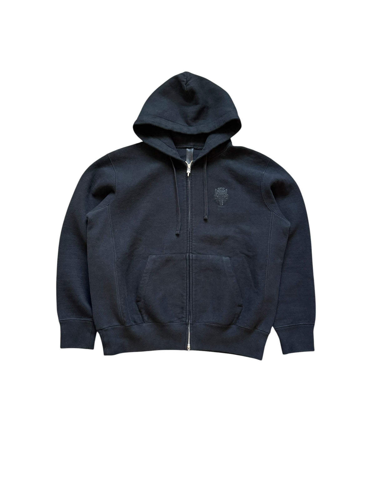 Chrome Hearts Kingfish Embroidered Zip Up Hoodie