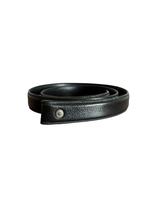 Chrome Hearts Leather Belt Strap 1" Black
