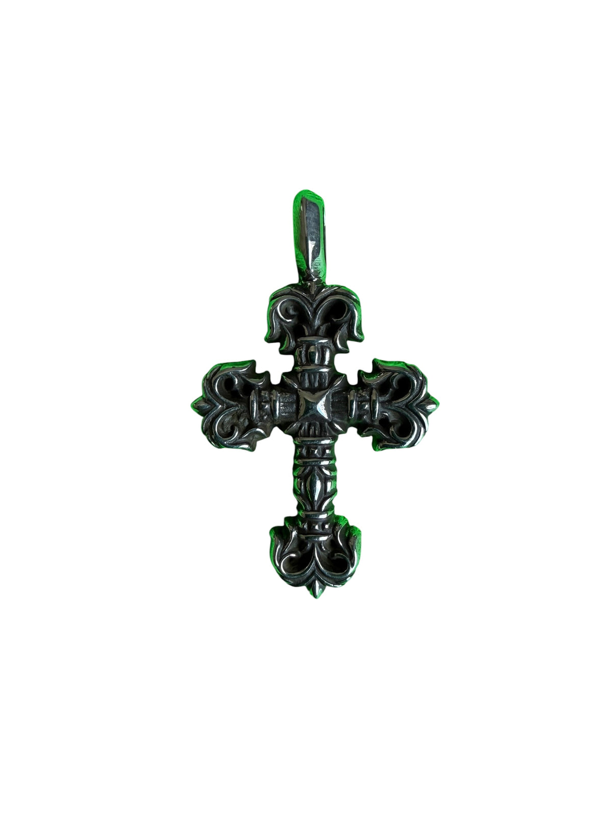 Chrome Hearts Filigree Cross Silver Charm
