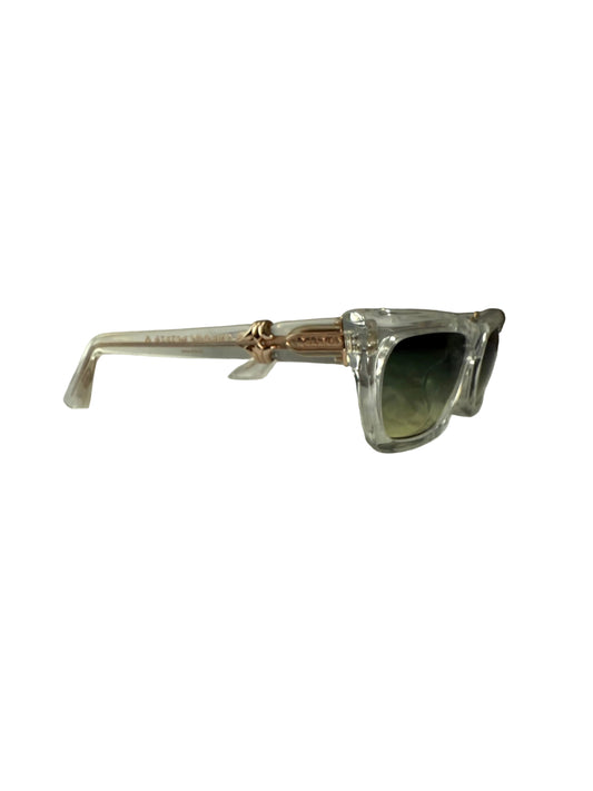 Chrome Hearts Cliterally Sunglasses Clear Gold