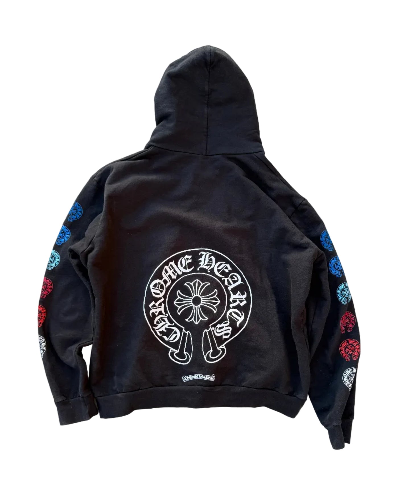 Chrome Hearts Multicolor Horseshoe Zip Up Hoodie Black