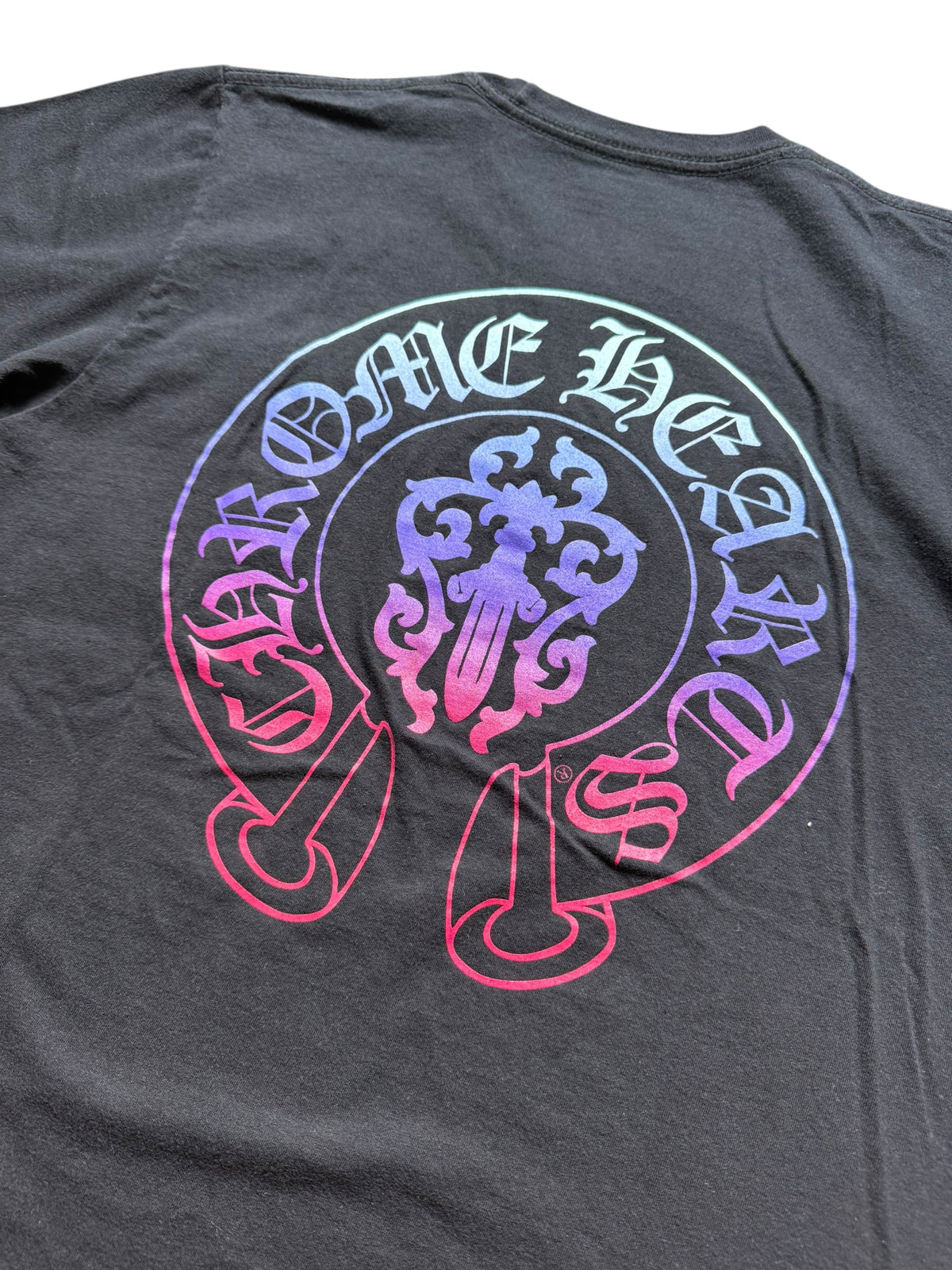 Chrome Hearts Dagger Horseshoe Gradient Short Sleeve