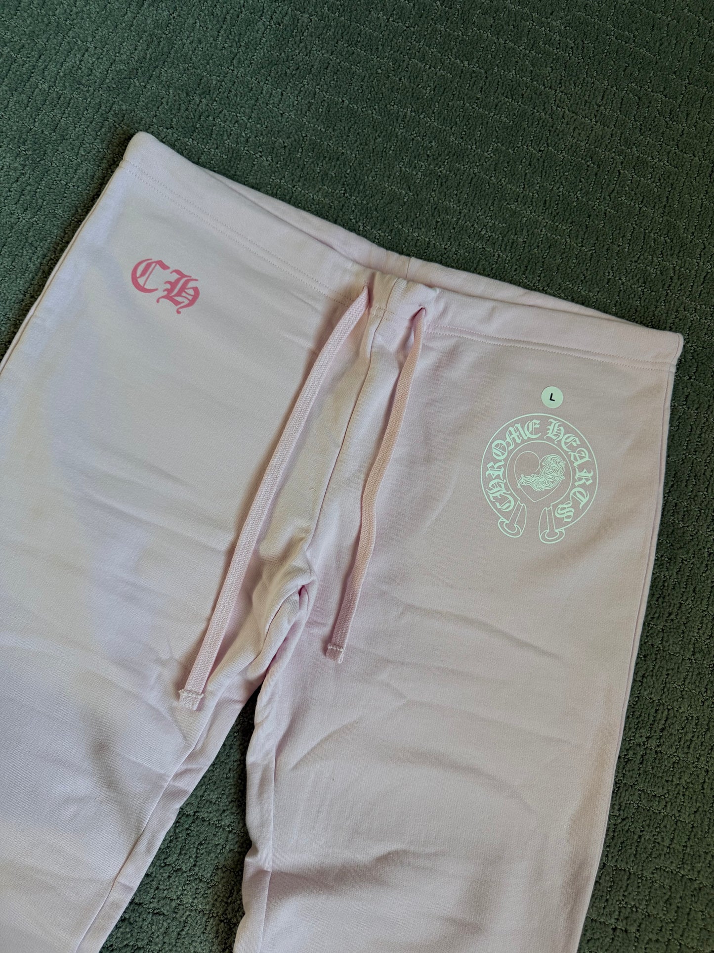 Chrome Hearts Heart Vine Art Basel Sweatpants Pink