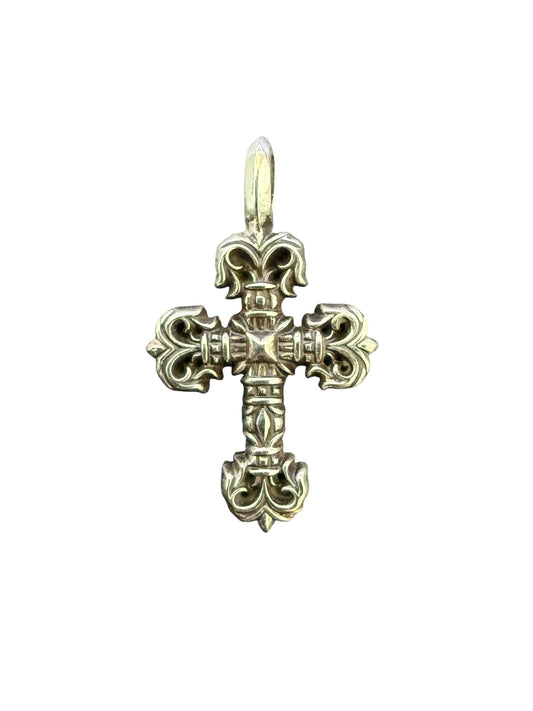 Chrome Hearts Filigree Cross Silver Charm
