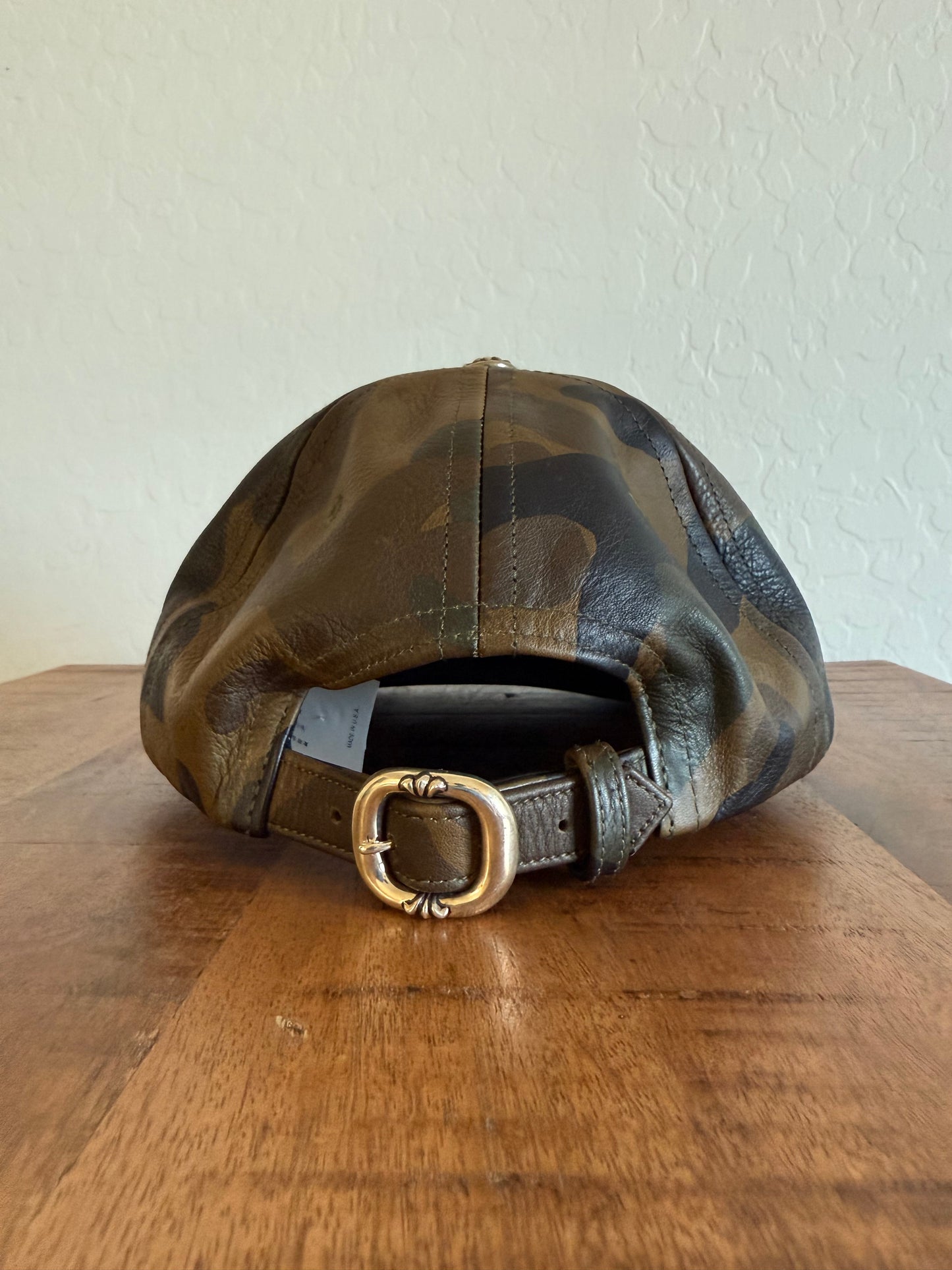 Chrome Hearts Leather Camo Silver Star Patch Hat