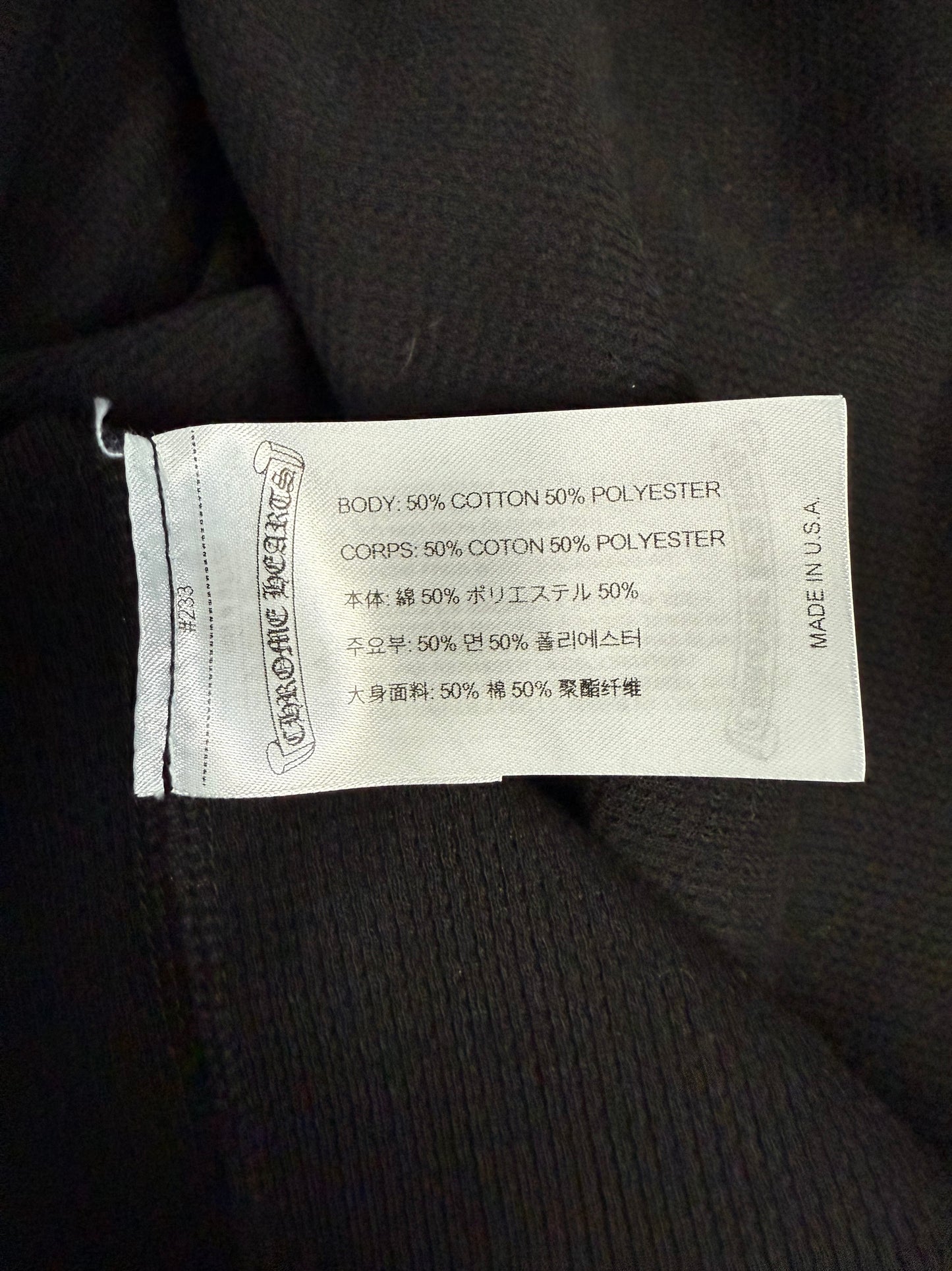 Chrome Hearts Scroll Thermal LS T-Shirt Black