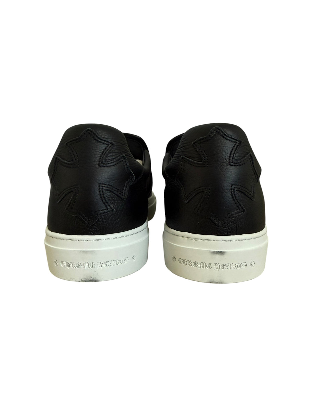 Chrome Hearts Dagger Leather Slip On Sneakers